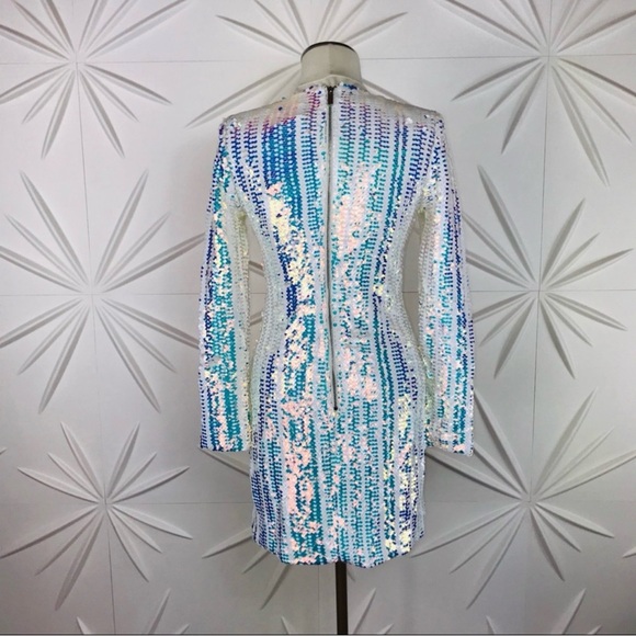 ELLIATT Blondie Sequin Dress in Iridescent 💎 - Picture 11 of 14